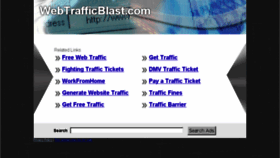 What Webtrafficblast.com website looked like in 2014 (11 years ago)
