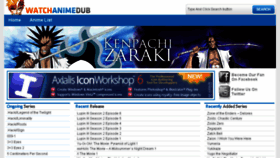 What Watchanimedub.net website looked like in 2014 (10 years ago)