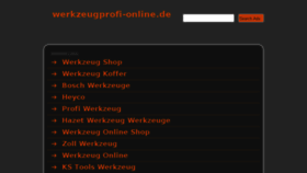 What Werkzeugprofi-online.de website looked like in 2014 (10 years ago)