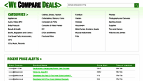 What Wecomparedeals.co.uk website looked like in 2014 (10 years ago)