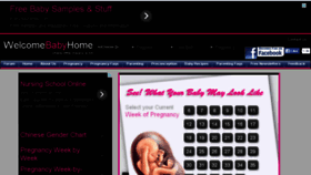 What Welcomebabyhome.com website looked like in 2014 (10 years ago)