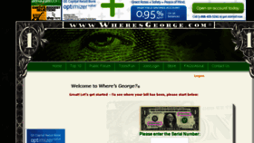 What Wheresgeorge.com website looked like in 2014 (10 years ago)
