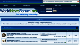 What Worldnewsforum.net website looked like in 2014 (10 years ago)