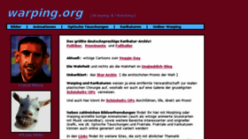 What Warping.org website looked like in 2014 (10 years ago)