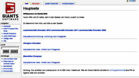 What Wiki.landwirtschafts-simulator.de website looked like in 2014 (10 years ago)