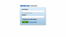 What Webmail.identiti.com website looked like in 2014 (10 years ago)