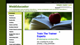 What Webeducador.com website looked like in 2014 (10 years ago)