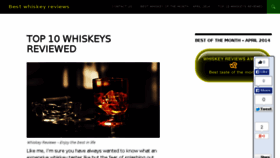 What Whiskeyreviews.org website looked like in 2014 (10 years ago)