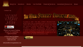 What Wallstreetorganization.com website looked like in 2014 (10 years ago)