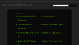 What Watchcriminalminds.com website looked like in 2014 (10 years ago)