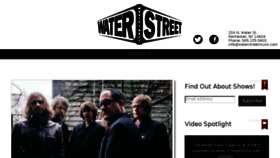 What Waterstreetmusic.com website looked like in 2014 (10 years ago)