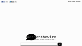 What Wordonthewire.com website looked like in 2014 (10 years ago)