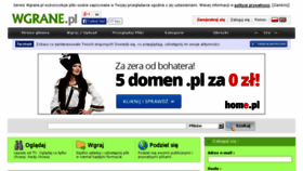 What Wgrane.pl website looked like in 2014 (10 years ago)