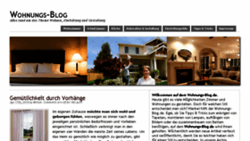What Wohnungs-blog.de website looked like in 2014 (10 years ago)