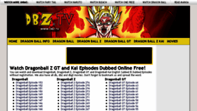 What Watch-dragonball.com website looked like in 2014 (10 years ago)
