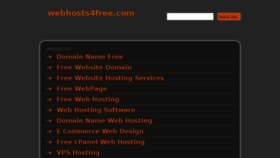 What Webhosts4free.com website looked like in 2014 (10 years ago)