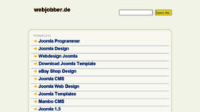 What Webjobber.de website looked like in 2014 (10 years ago)