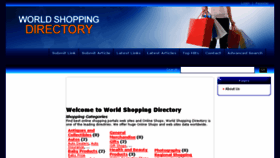 What Worldshoppingdiary.com website looked like in 2014 (9 years ago)