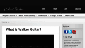 What Walkerguitar.com website looked like in 2014 (9 years ago)