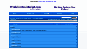 What Worldcentralmarket.com website looked like in 2014 (10 years ago)