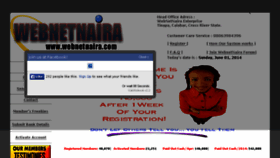 What Webnetnaira.com website looked like in 2014 (9 years ago)