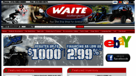 What Waitemotorsports.com website looked like in 2014 (9 years ago)