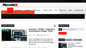 What Wpcoderx.com website looked like in 2014 (9 years ago)