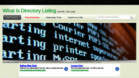 What Whatisdirectorylisting.com website looked like in 2014 (9 years ago)