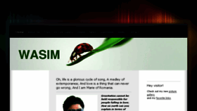 What Wasim.jimdo.com website looked like in 2014 (9 years ago)