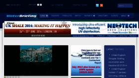 What Waterbriefing.org website looked like in 2014 (9 years ago)