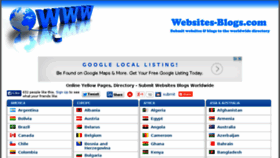 What Websites-blogs.com website looked like in 2014 (9 years ago)