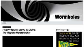 What Willardswormholes.com website looked like in 2014 (9 years ago)