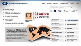 What Wspiz.edu.pl website looked like in 2014 (9 years ago)