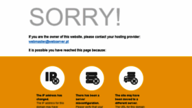 What Webserver.pt website looked like in 2014 (9 years ago)
