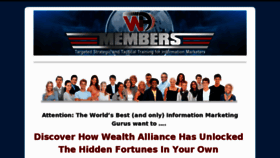 What Wamembers.com website looked like in 2014 (9 years ago)