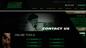 What Wardtrucking.com website looked like in 2014 (9 years ago)