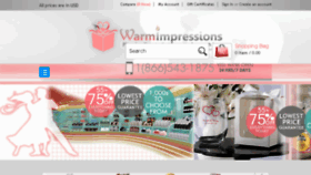 What Warmimpressions.com website looked like in 2014 (9 years ago)