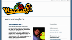 What Warning24.de website looked like in 2014 (9 years ago)