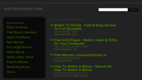 What Watchmovies.com website looked like in 2014 (9 years ago)
