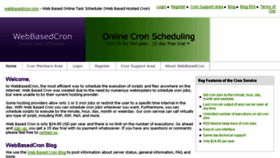 What Webbasedcron.com website looked like in 2014 (9 years ago)