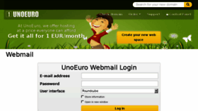 What Webmail.unoeuro.com website looked like in 2014 (9 years ago)