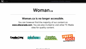 What Woman.ca website looked like in 2014 (9 years ago)