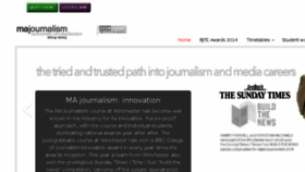 What Winchesterjournalism.co.uk website looked like in 2014 (9 years ago)