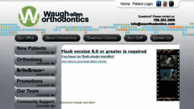 What Waorthodontics.com website looked like in 2014 (9 years ago)