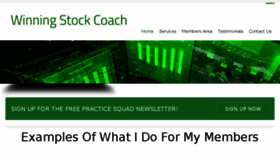 What Winningstockcoach.com website looked like in 2014 (9 years ago)