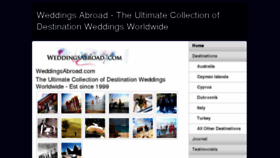 What Weddingsabroad.com website looked like in 2014 (10 years ago)