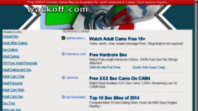 What Wackoff.com website looked like in 2014 (9 years ago)