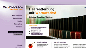 What Waxdichschoen.de website looked like in 2014 (9 years ago)