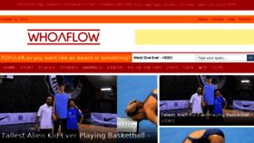 What Whoaflow.com website looked like in 2014 (9 years ago)