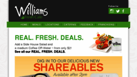 What Williamsfreshcafe.com website looked like in 2014 (9 years ago)